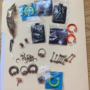 All types of body jewelry